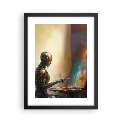 Poster în ramă neagră - Arta viitorului - 30x40 cm