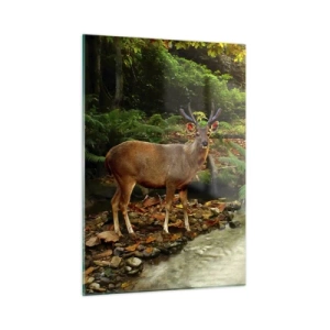 Tablou pe sticlă - Bun venit în lumea mea - 50x70 cm