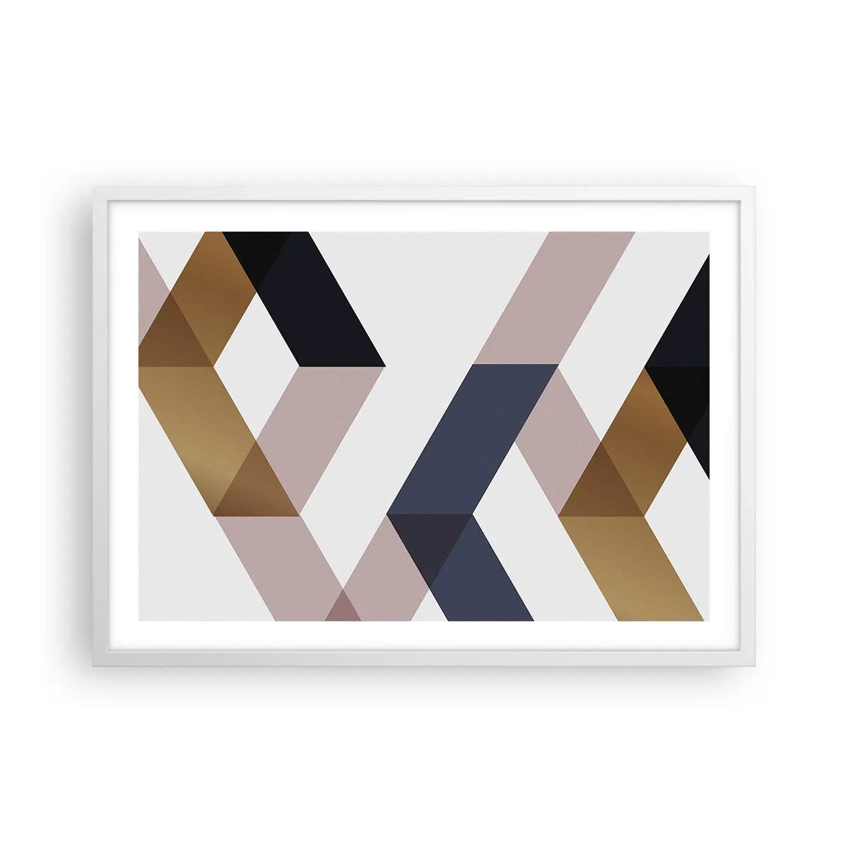 Poster în ramă albă - Planuri și unghiuri - 70x50 cm