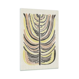 Tablou pe sticlă - Abstracția plină de viață - 70x100 cm