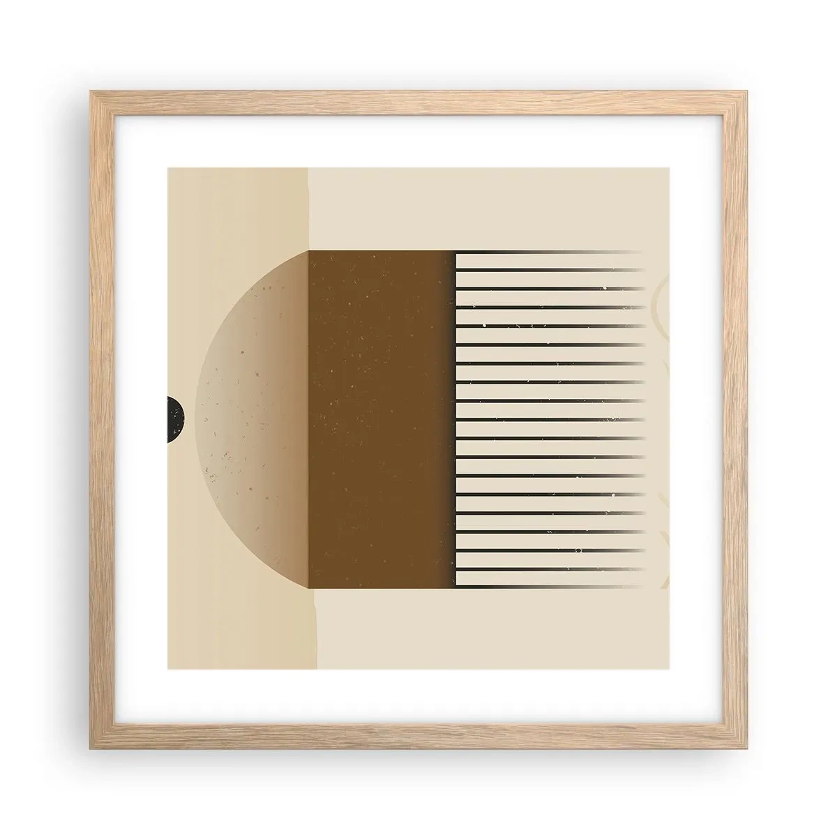 Poster în ramă de stejar deschis - Stări diferite - 40x40 cm