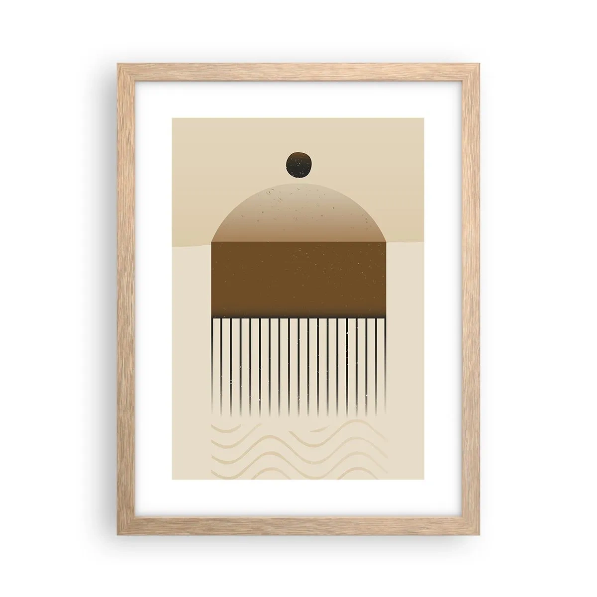 Poster în ramă de stejar deschis - Stări diferite - 30x40 cm