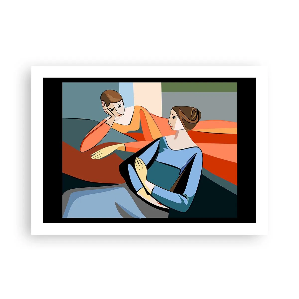 Poster - Un moment de confidențe - 70x50 cm