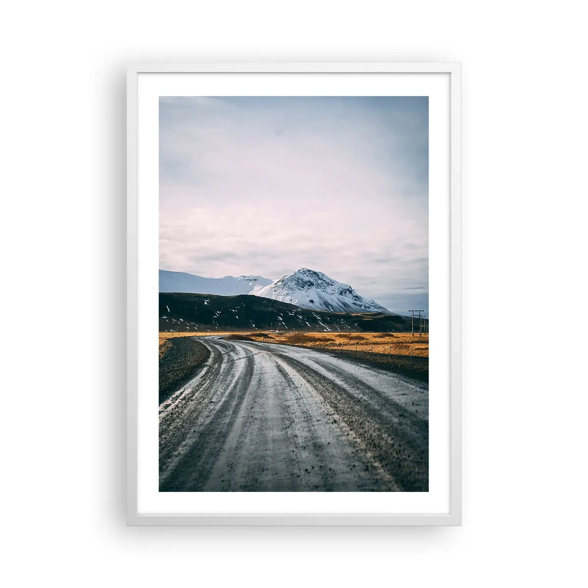 Poster în ramă albă - În stilul islandez - 50x70 cm