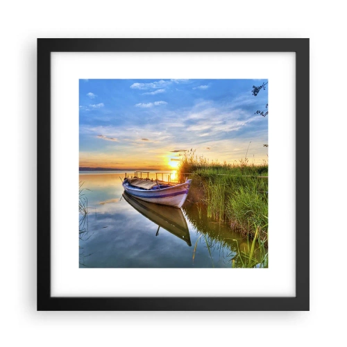 Poster în ramă neagră - Golfulețul viselor împlinite - 30x30 cm