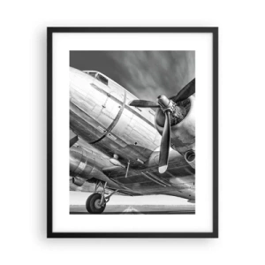 Poster în ramă neagră - Întotdeauna gata de zbor - 40x50 cm