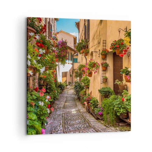 Tablou pe pânză - Străduță italiană - 60x60 cm