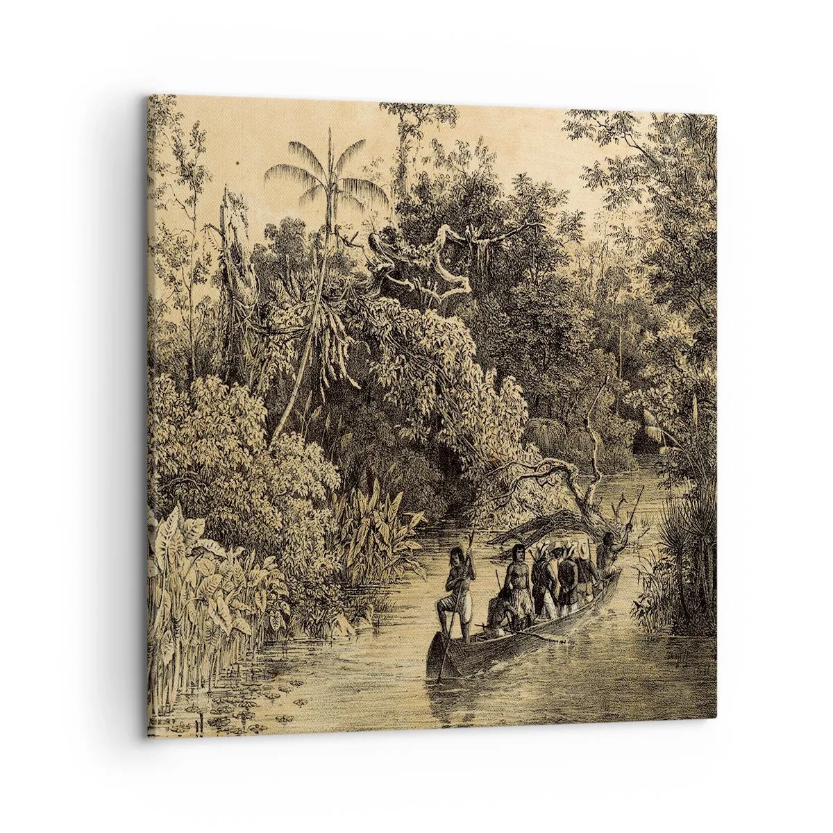 Tablou pe pânză - Călătorie la sursă - 50x50 cm