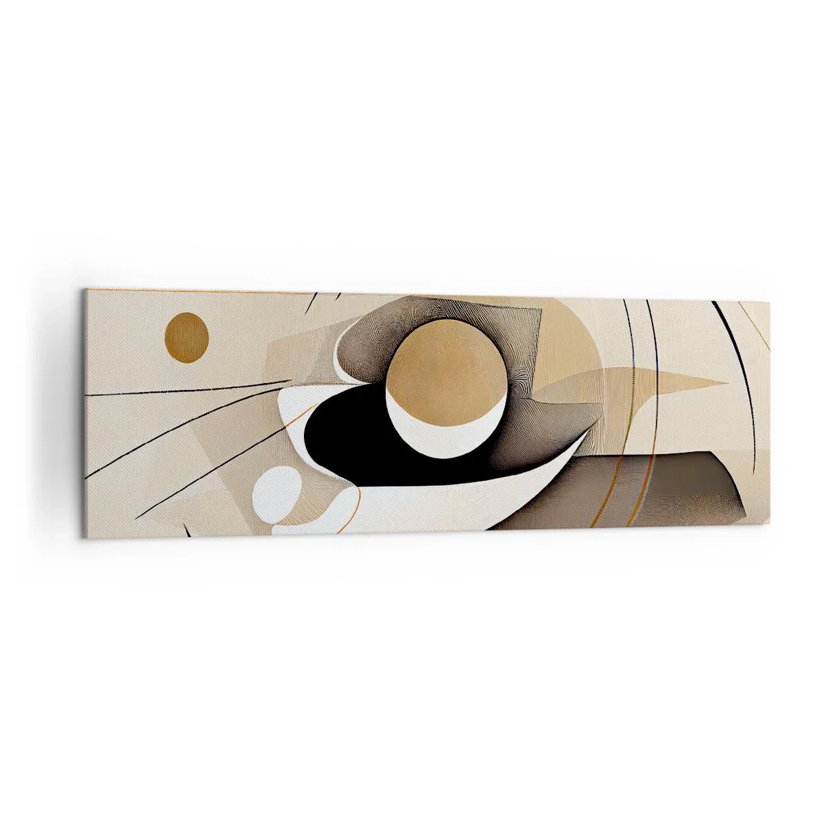 Tablou pe pânză - Compoziție - nucleu - 160x50 cm