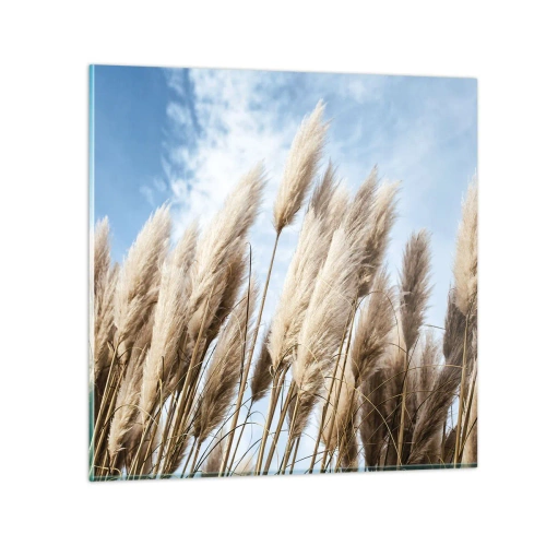 Tablou pe sticlă - Mângâiere însorită și vântoasă - 50x50 cm