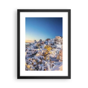 Poster în ramă neagră - Esența grecității - 30x40 cm