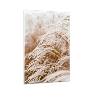 Tablou pe sticlă - Închinându-se la soarele toamnei - 80x120 cm