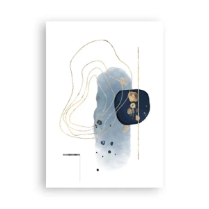 Poster - Fantezie albastru-auriu - 70x100 cm