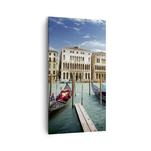 Tablou pe pânză - Palate în albastru - 55x100 cm