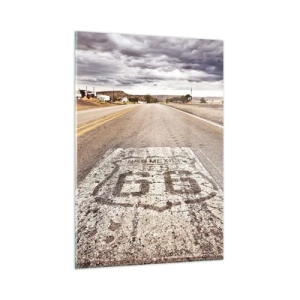 Tablou pe sticlă - Mother Road - o legendă americană - 50x70 cm
