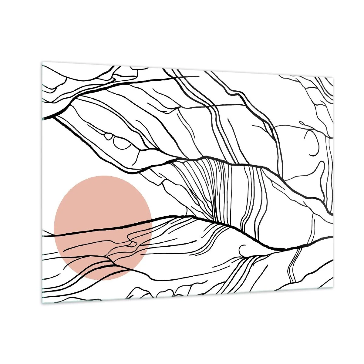 Tablou pe sticlă - Într-o rețea de crengi - 100x70 cm