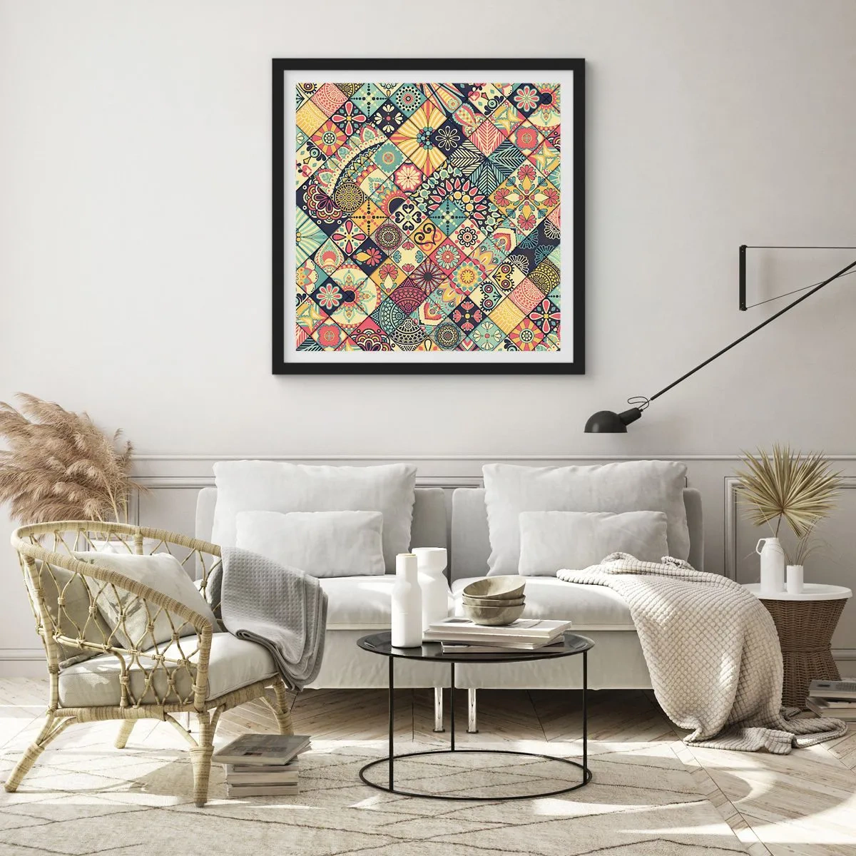 Poster în ramă neagră - Clima marocană - 30x30 cm
