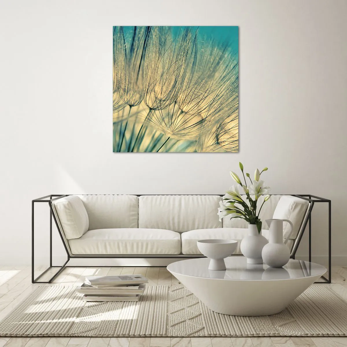 Tablou pe sticlă - Așteptând vântul - 60x60 cm