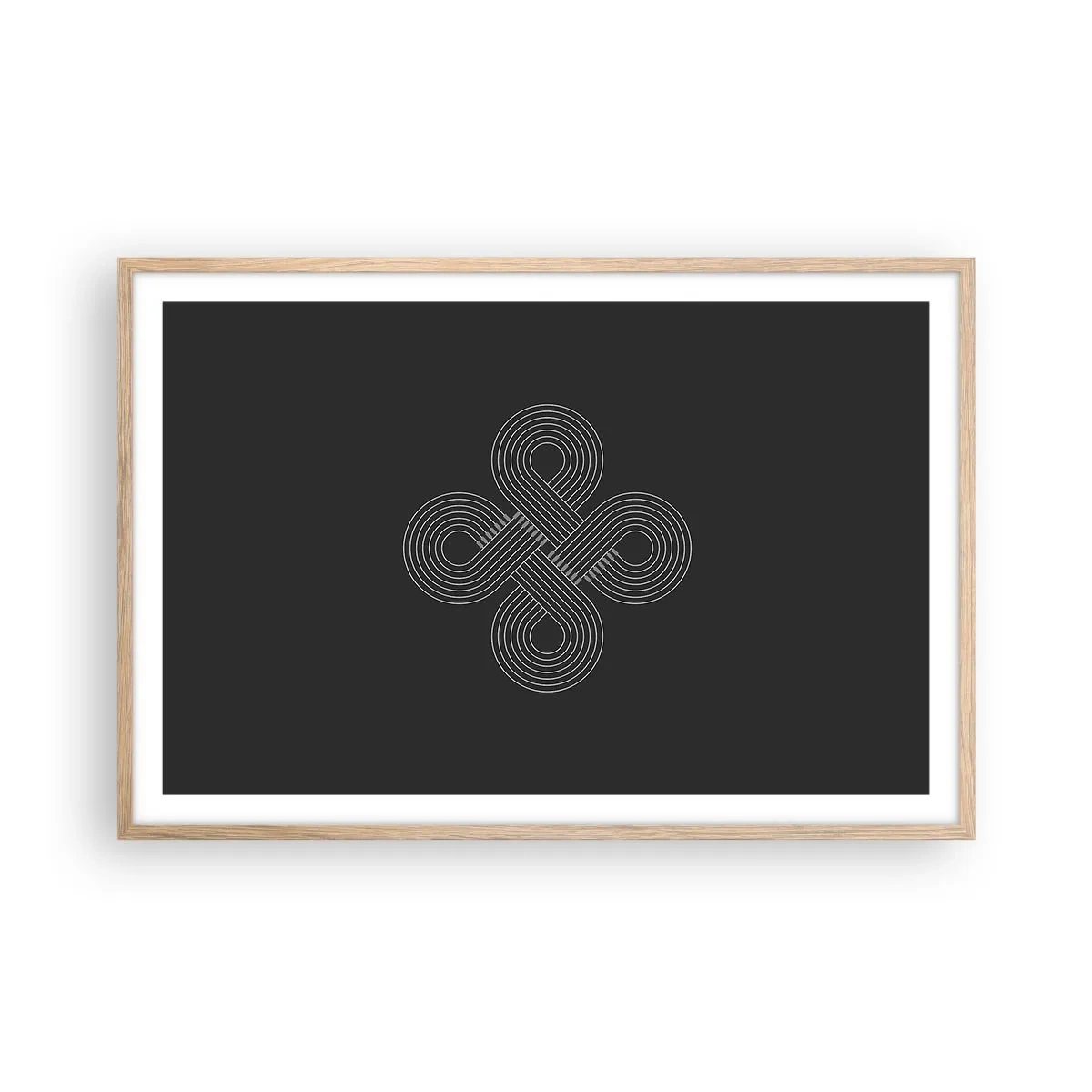 Poster în ramă de stejar deschis - În spirit celtic - 91x61 cm