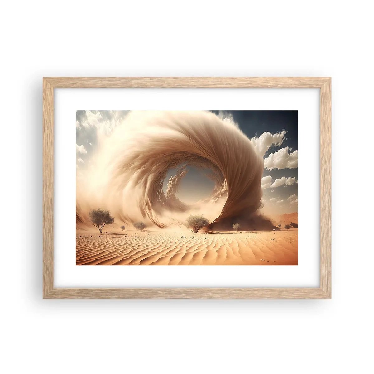 Poster în ramă de stejar deschis - Portal deschis - 40x30 cm