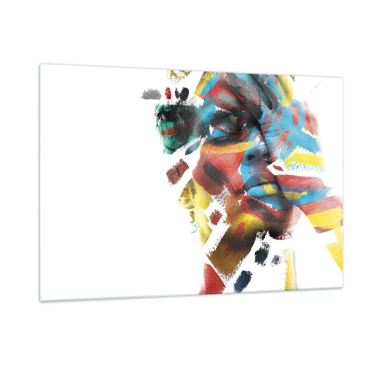 Tablou pe sticlă - Personalitate colorată - 120x80 cm