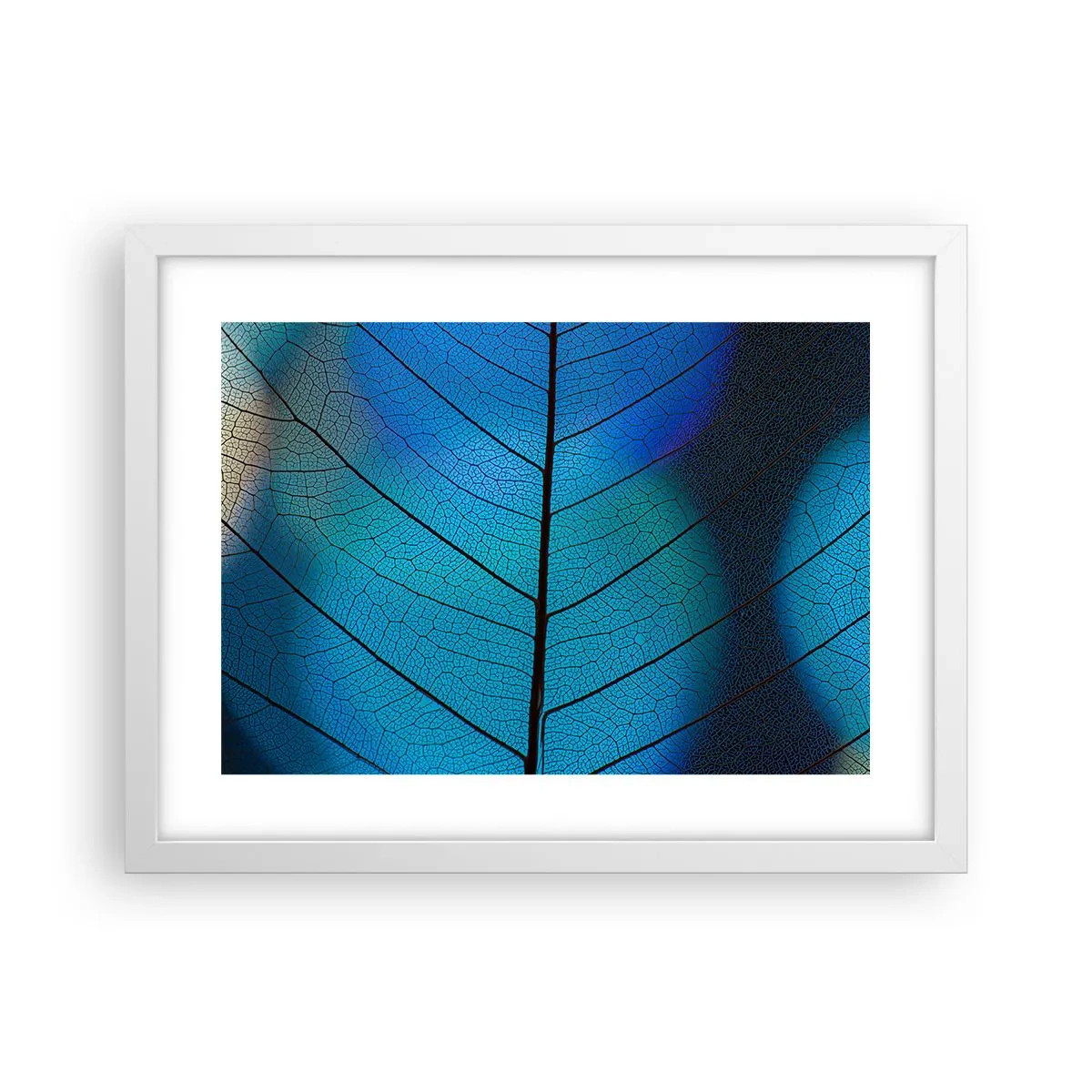 Poster în ramă albă - Construcție de finețe - 40x30 cm