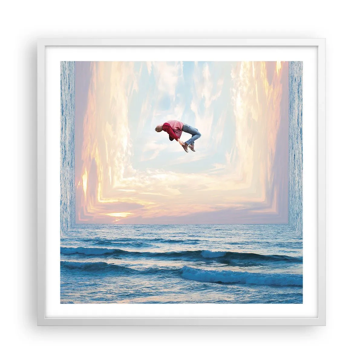 Poster în ramă albă - Spre o altă dimensiune - 60x60 cm