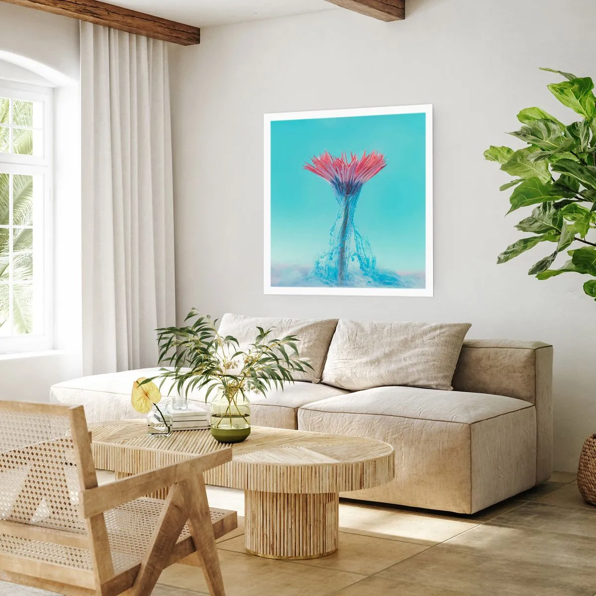 Poster - Într-o unduire revigorantă - 60x60 cm