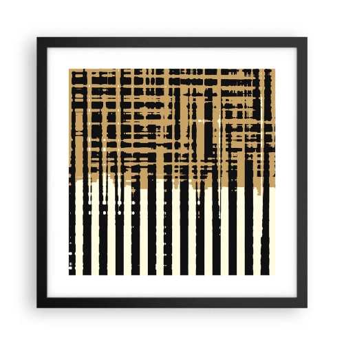 Poster în ramă neagră - Abstracție arhitecturală - 40x40 cm