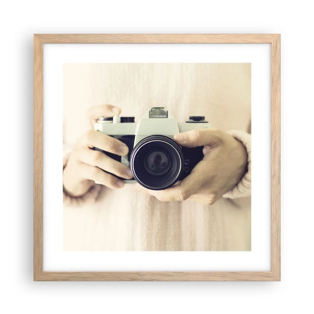 Poster în ramă de stejar deschis - Pentru a vedea mai multe... - 40x40 cm