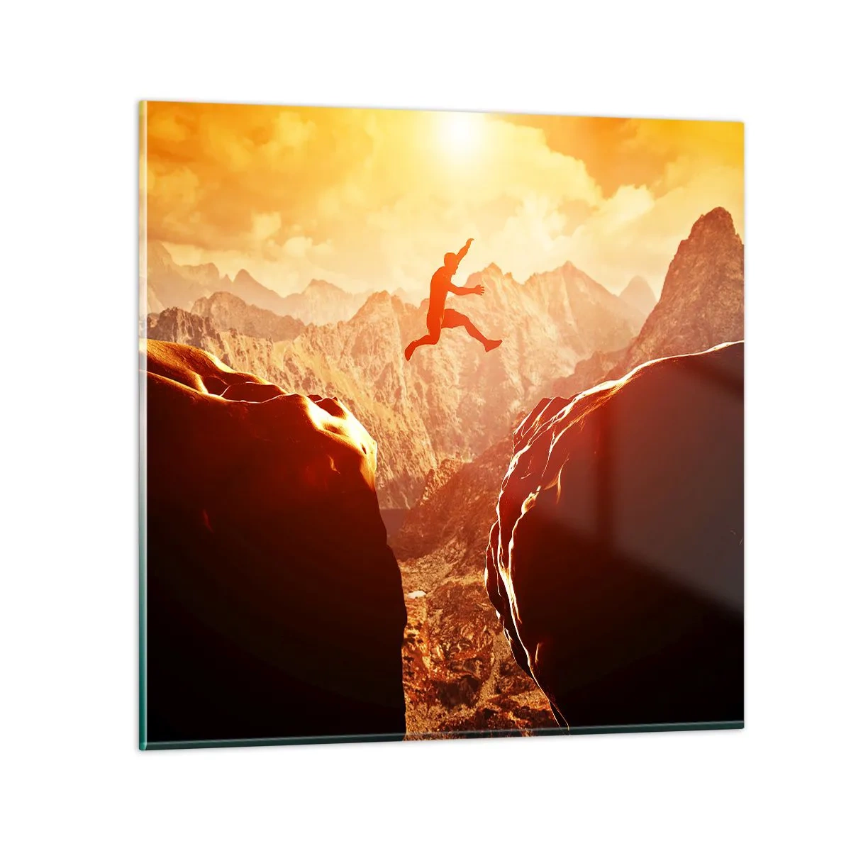 Tablou pe sticlă - Trecând frontierele - 60x60 cm