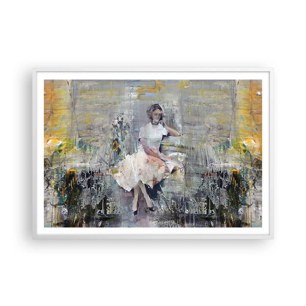 Poster în ramă albă - Clasică și modernă - 100x70 cm