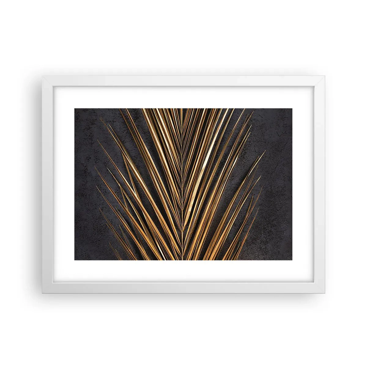 Poster în ramă albă - Aur tropical - 40x30 cm