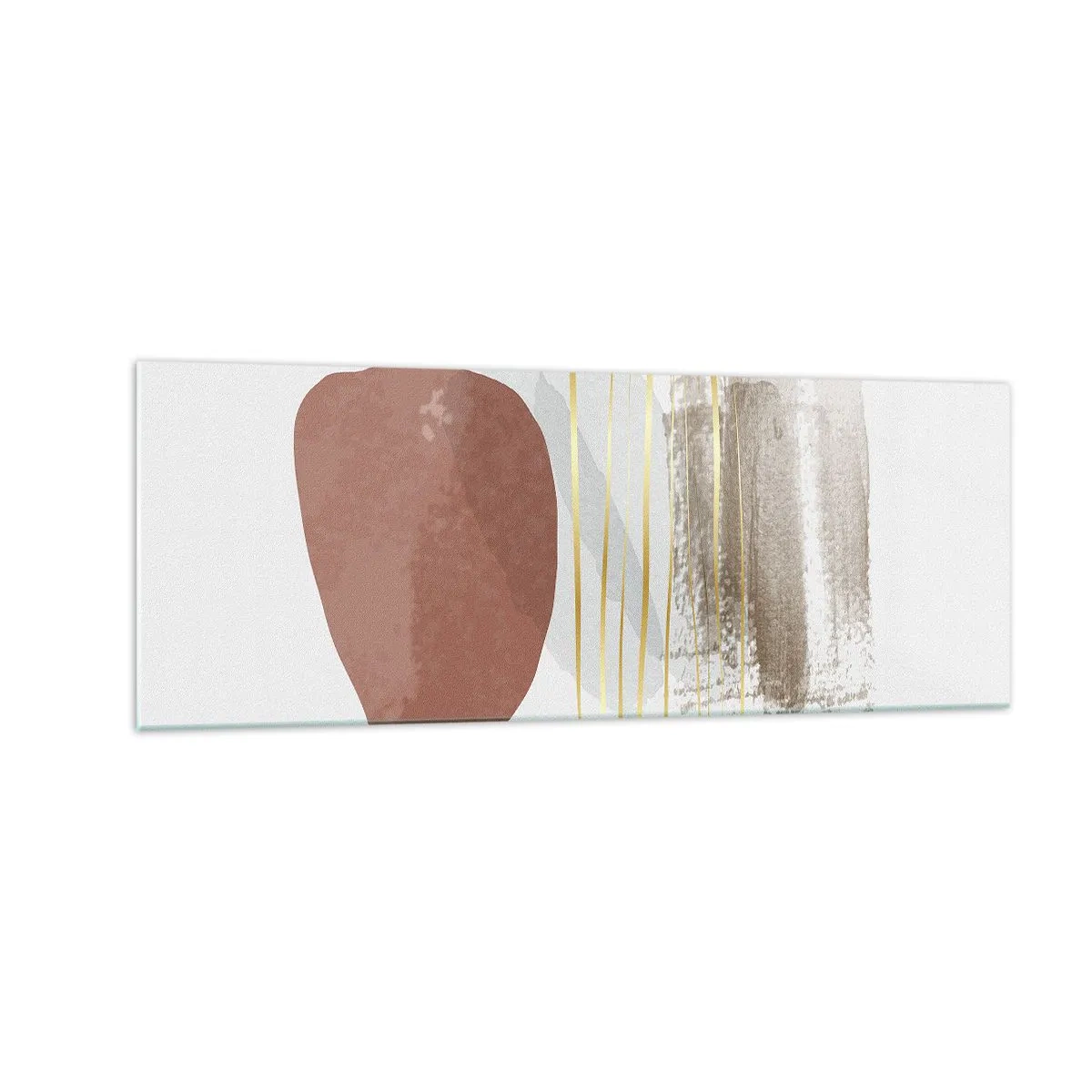 Tablou pe sticlă - Colonadă abstractă - 140x50 cm