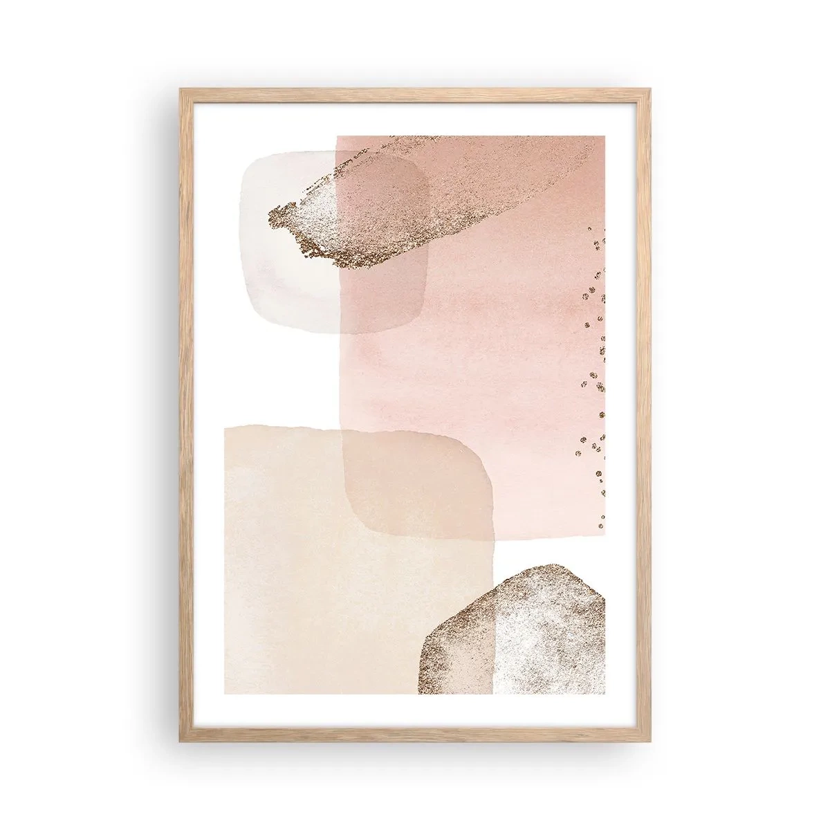 Poster în ramă de stejar deschis - O privire prin culoare - 50x70 cm