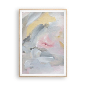 Poster în ramă de stejar deschis - Într-o lume de pastel - 70x100 cm