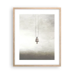 Poster în ramă de stejar deschis - Copilul din noi - 40x50 cm