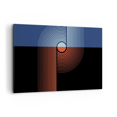 Tablou pe pânză - Într-o îmbrăţişare geometrică - 120x80 cm