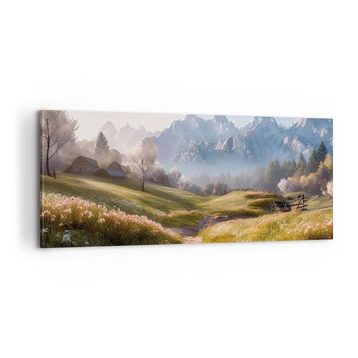 Tablou pe pânză - Valea idilică - 100x40 cm