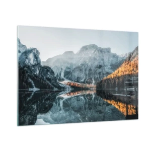 Tablou pe sticlă - Peisaj în oglindă - 100x70 cm