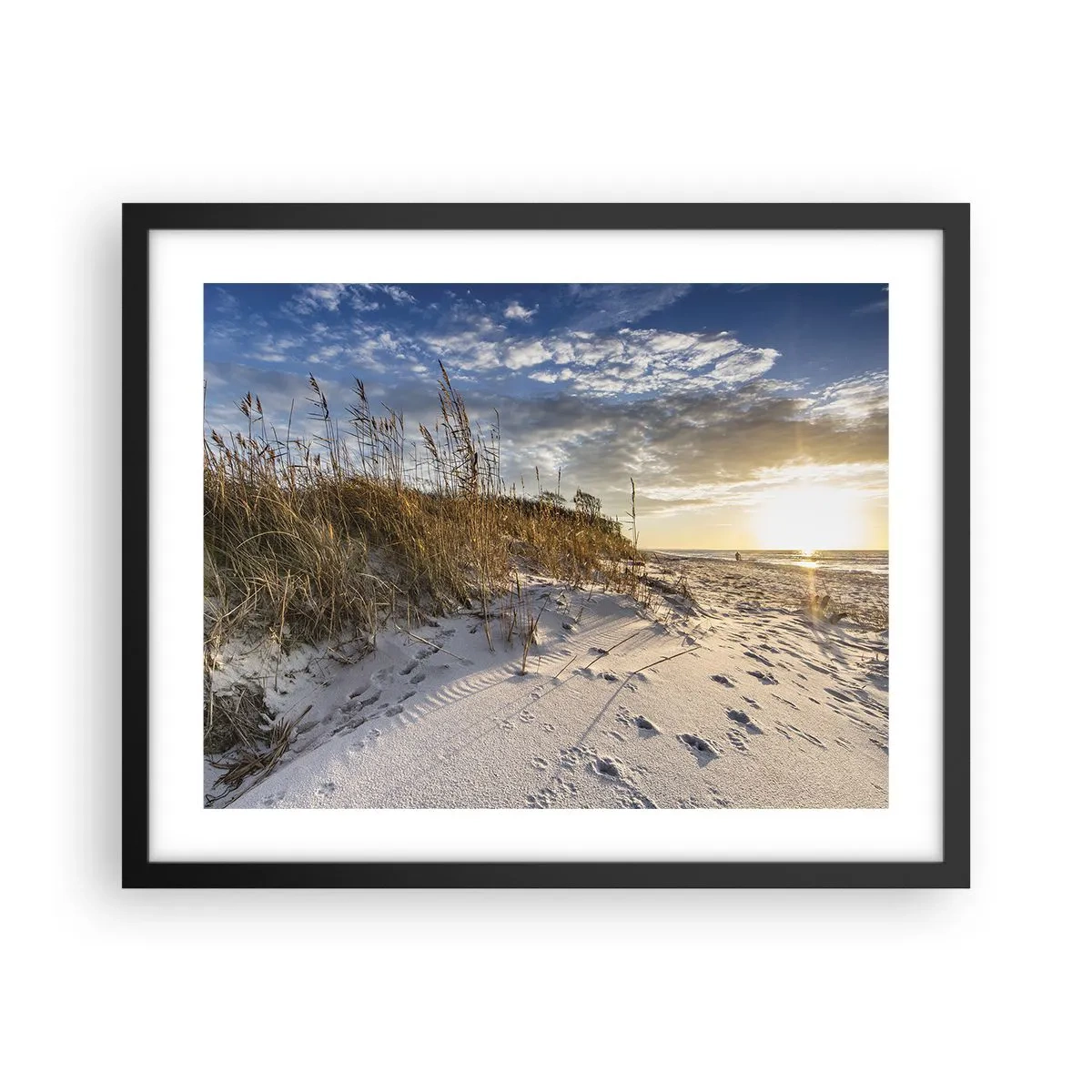 Poster în ramă neagră - Invitație la o plimbare - 50x40 cm