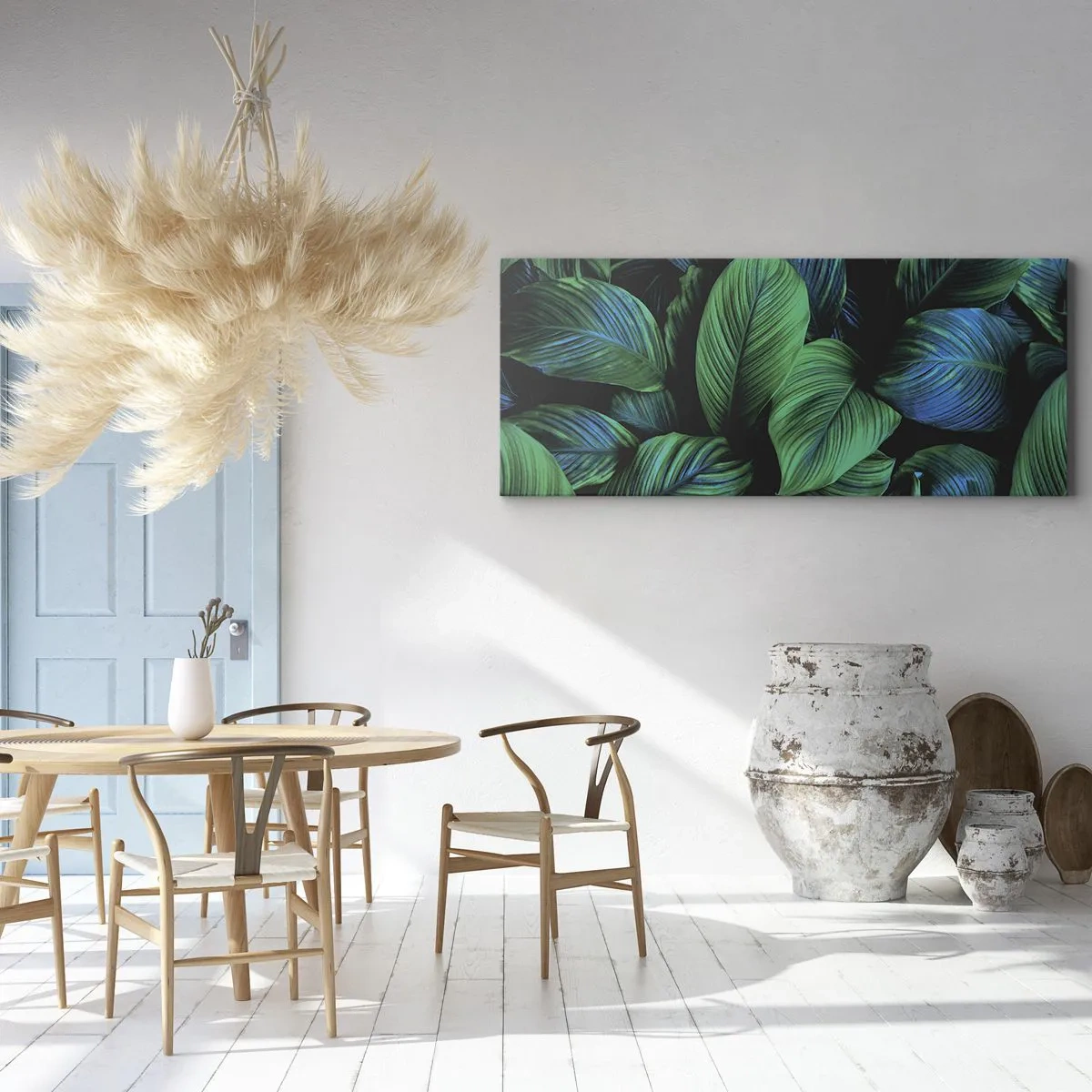 Tablou pe pânză - Traficul verde - 100x40 cm