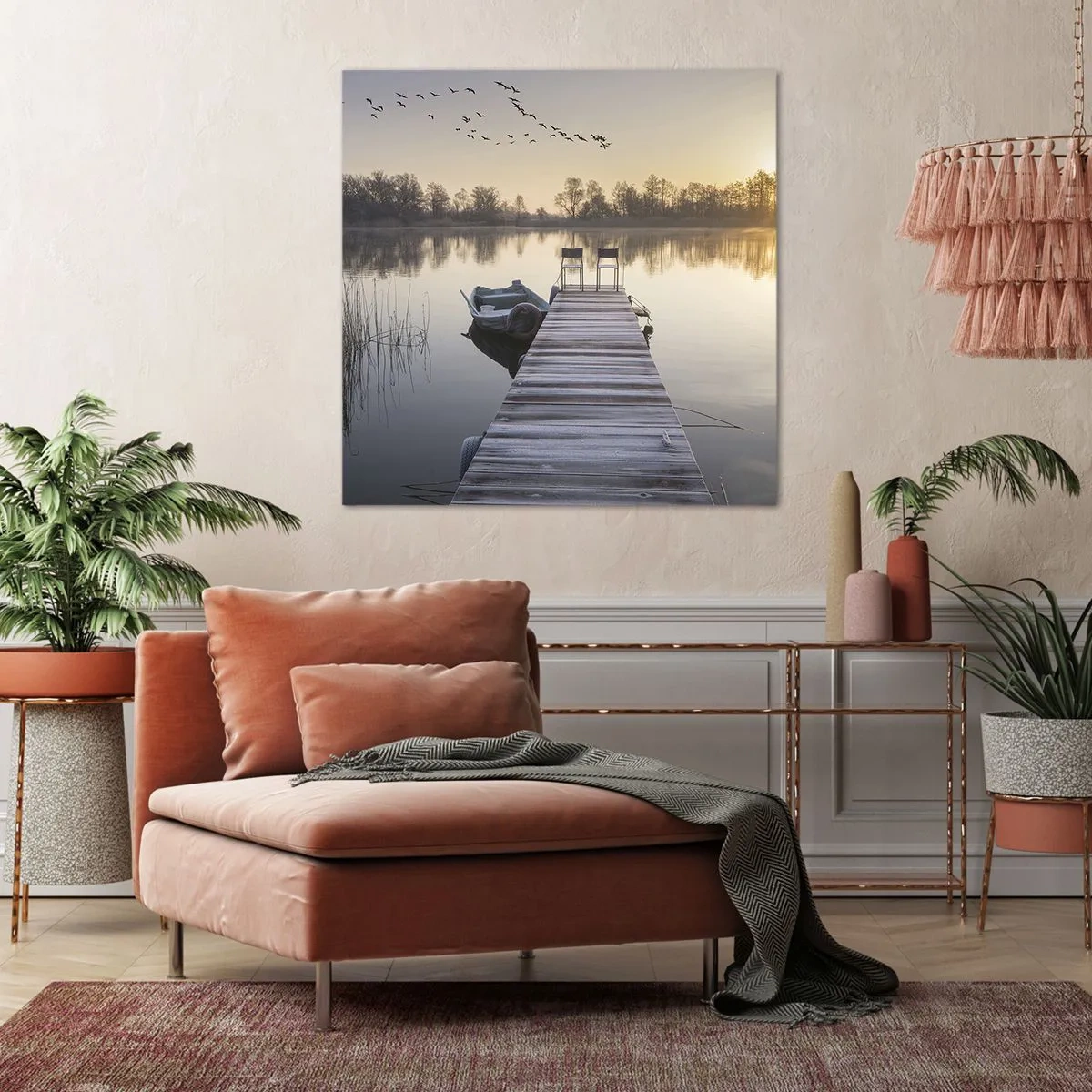 Tablou pe pânză - O să mă întorc în curând - 40x40 cm