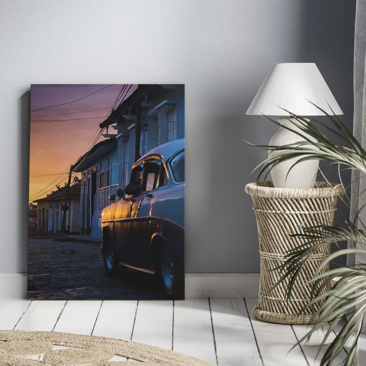 Tablou pe pânză - Aici timpul încetinește - 55x100 cm