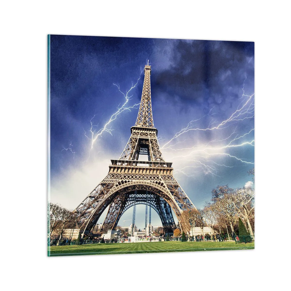 Tablou pe sticlă - Stăpânul furtunilor - 50x50 cm