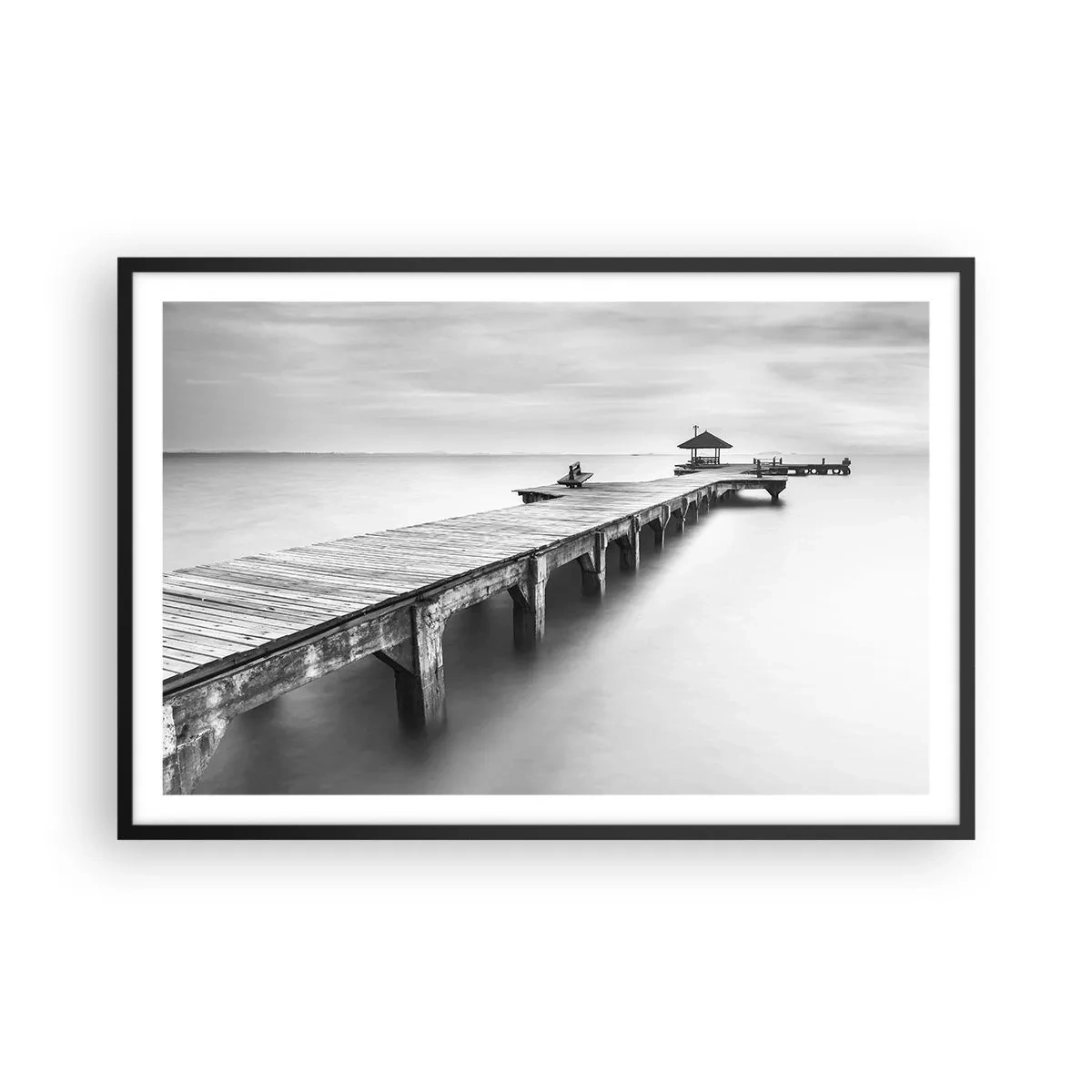 Poster în ramă neagră - În depărtare - 91x61 cm