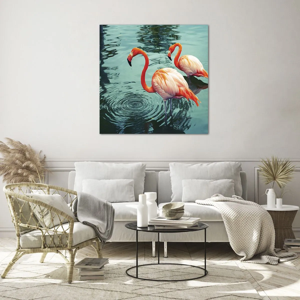 Tablou pe sticlă - Suntem bune de revistele de modă - 30x30 cm
