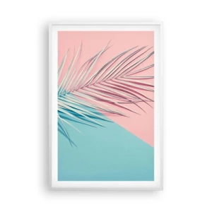 Poster în ramă albă - Impresie tropicală - 61x91 cm