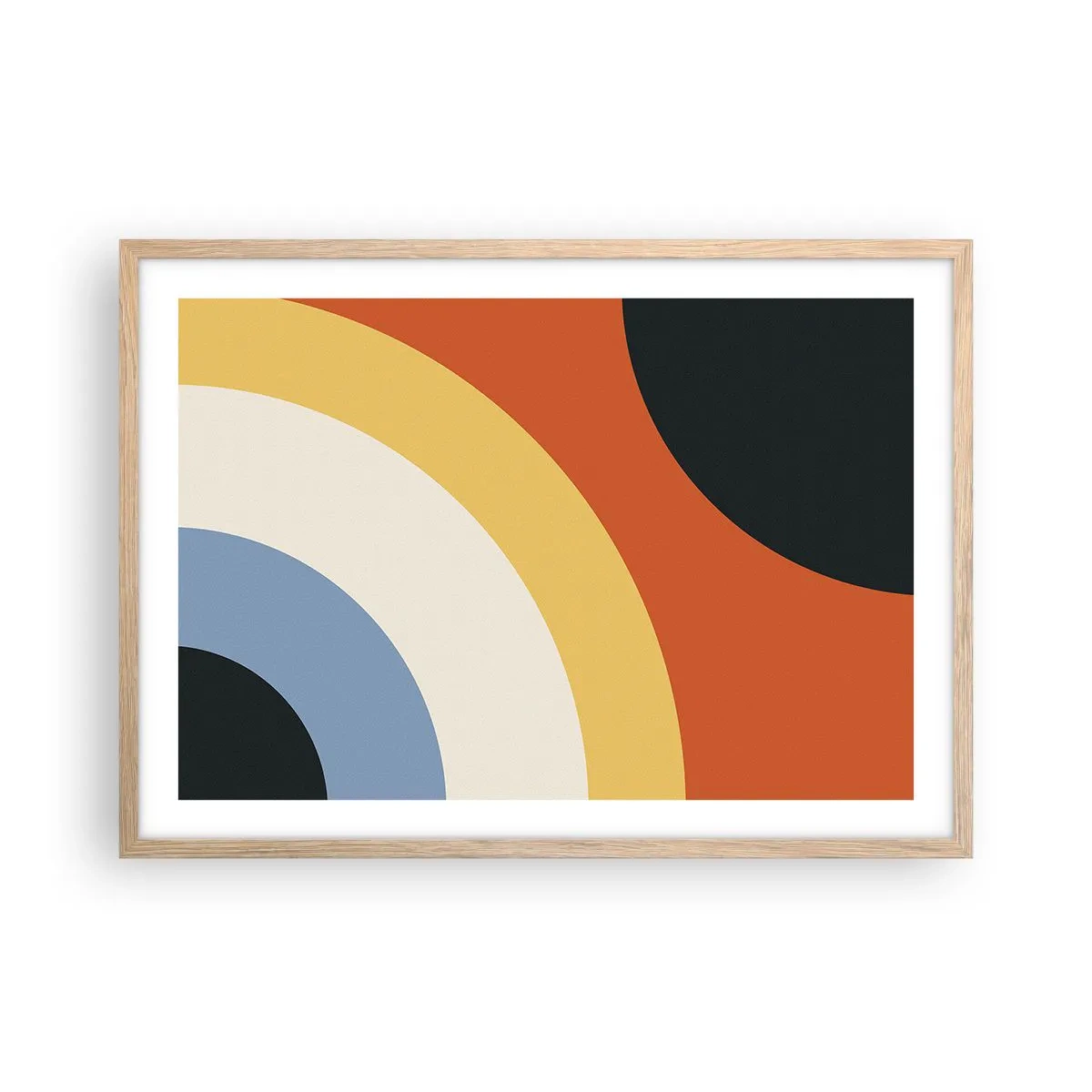 Poster în ramă de stejar deschis - Spre sine - 70x50 cm