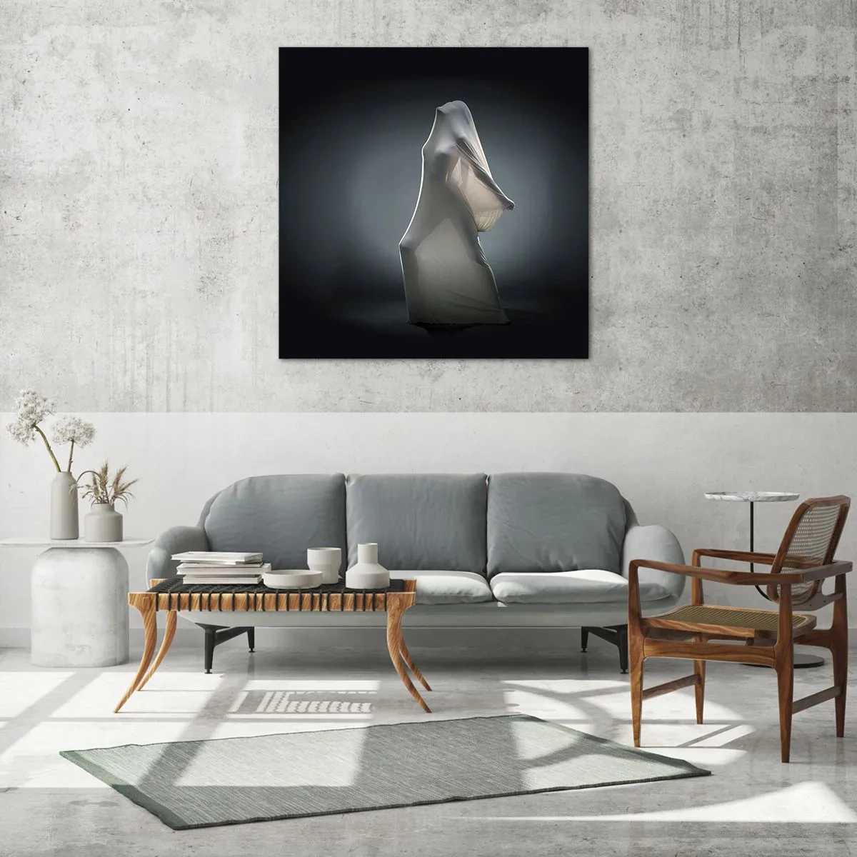 Tablou pe sticlă - Dorințe ascunse - 70x70 cm